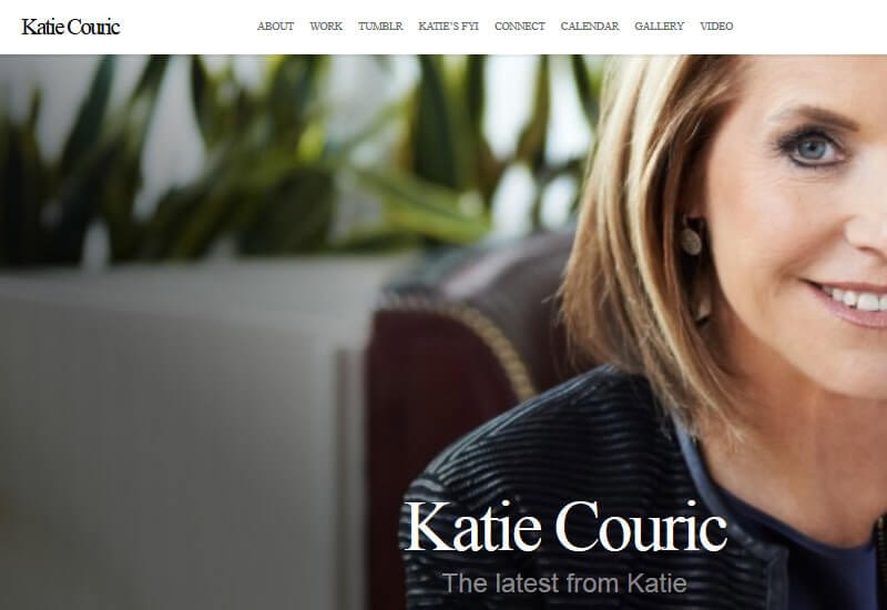 47 Famous Websites Using WordPress As Their CMS Katie Couric - 47 Famous Websites Using WordPress As Their CMS