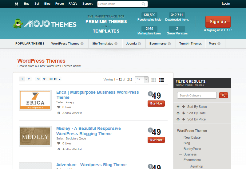 25+ Best Marketplaces for Premium WordPress themes and Plugins MojoThemes - 25+ Best Marketplaces for Premium WordPress themes and Plugins