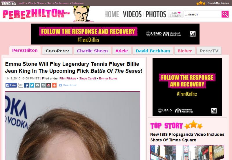 47 Famous Websites Using WordPress As Their CMS Perez Hilton - 47 Famous Websites Using WordPress As Their CMS