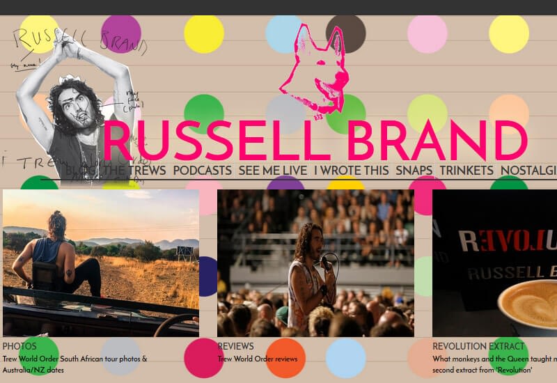 47 Famous Websites Using WordPress As Their CMS Russell Brand - 47 Famous Websites Using WordPress As Their CMS