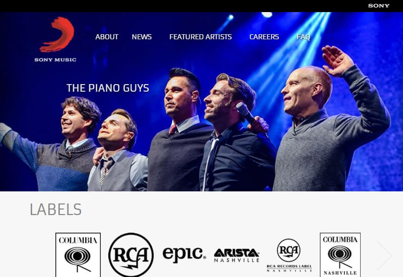 47 Famous Websites Using WordPress As Their CMS Sony Music - 47 Famous Websites Using WordPress As Their CMS