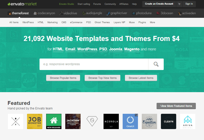 25+ Best Marketplaces for Premium WordPress themes and Plugins Themeforest - 25+ Best Marketplaces for Premium WordPress themes and Plugins