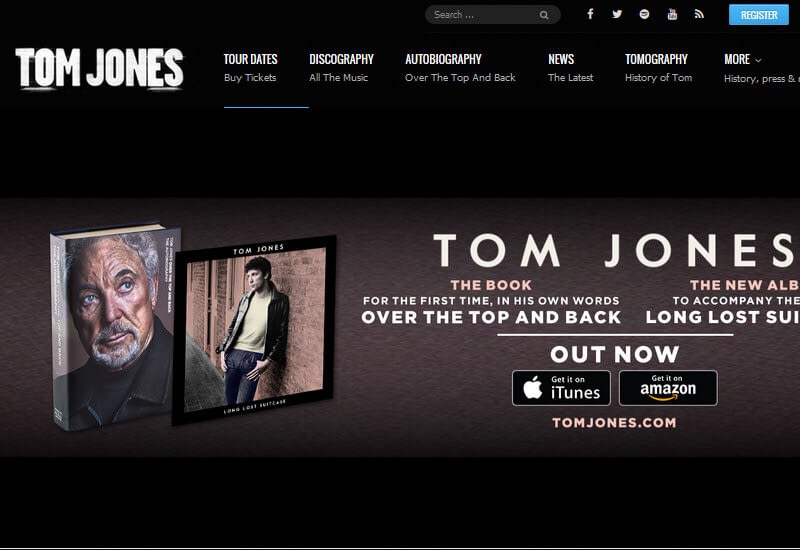 47 Famous Websites Using WordPress As Their CMS Tom Jones - 47 Famous Websites Using WordPress As Their CMS