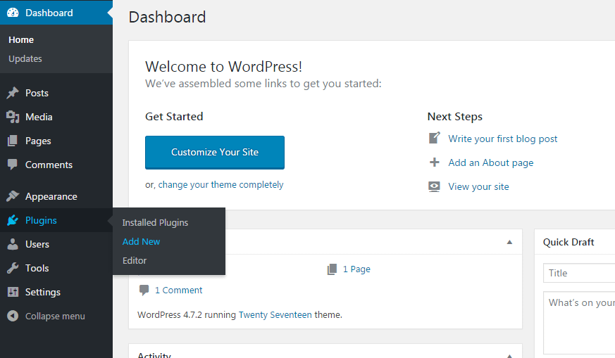 How to install a new plugin in WordPress website? w1step1 - How to install a new plugin in WordPress website?