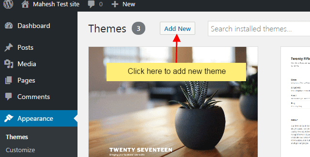 How to install new WordPress Theme in your website step 2 4 - How to install new WordPress Theme in your website