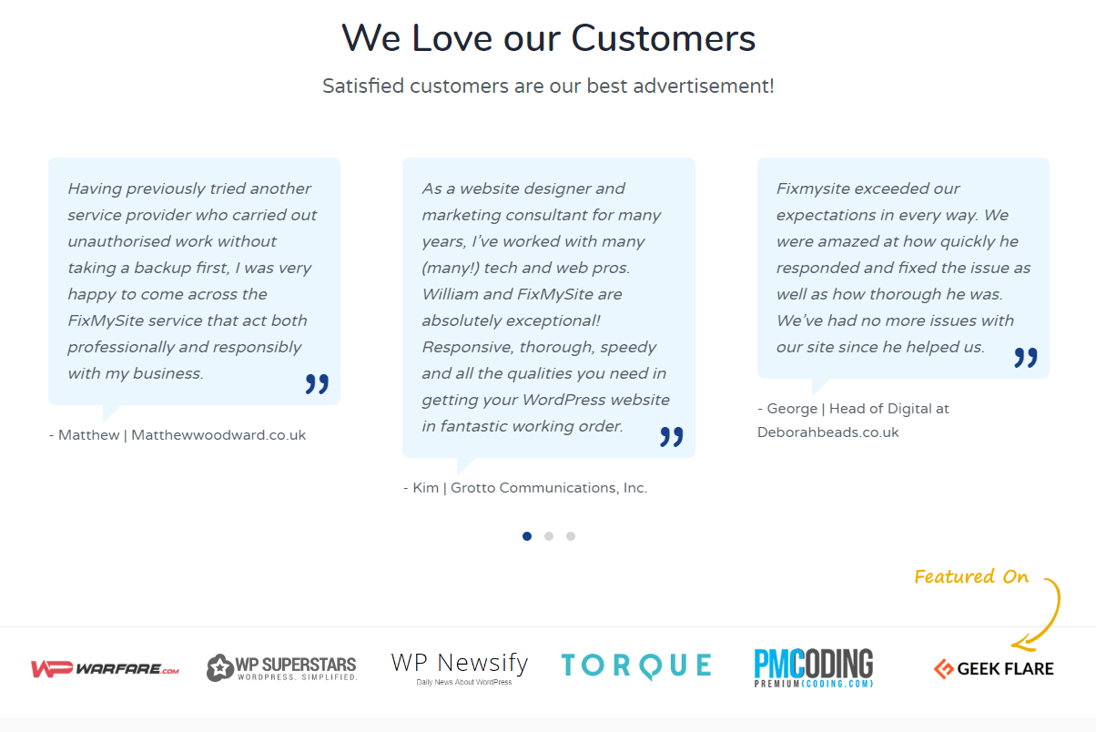 Fixmysite.com - Professional WordPress Support Service Fixmystie.com WordPress Support Service Client Portfolio - Fixmysite.com - Professional WordPress Support Service