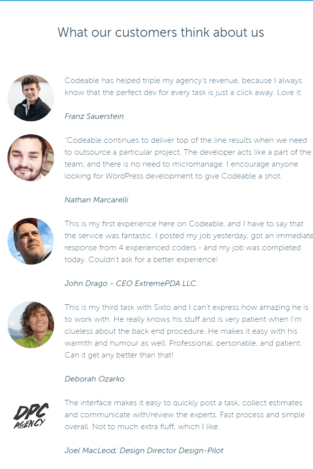 Codeable - Immediate Customization Service for WordPress Customization Codeable Customization Service Portfolio clients - Codeable - Immediate Customization Service for WordPress Customization