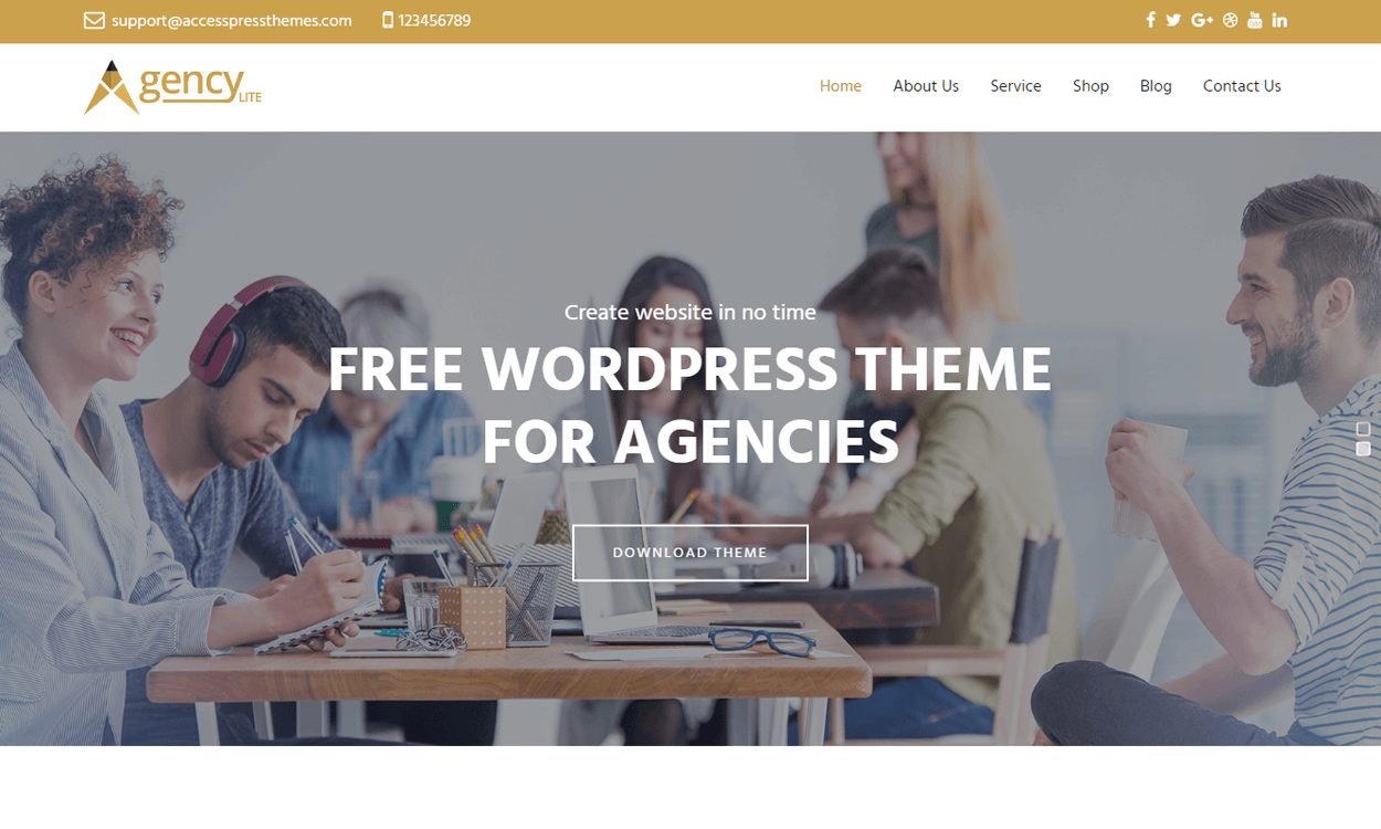 10+ Best Agency WordPress Themes and Templates (Free) agency lite best agency wordpress themes - 10+ Best Agency WordPress Themes and Templates (Free)