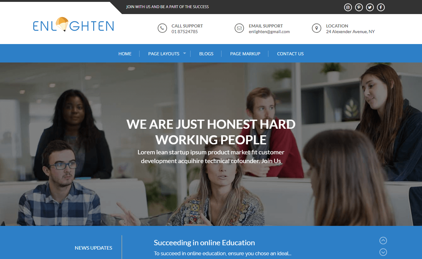 10+ Best Education - School, College WordPress Themes and Templates (Free) enlighten best education school college wordpress themes templates free 1 - 10+ Best Education - School, College WordPress Themes and Templates (Free)