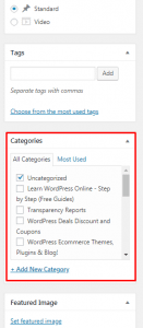 How to add tags and categories in WordPress posts? How to add Categories in your WordPress posts 131x300 1 - How to add tags and categories in WordPress posts?