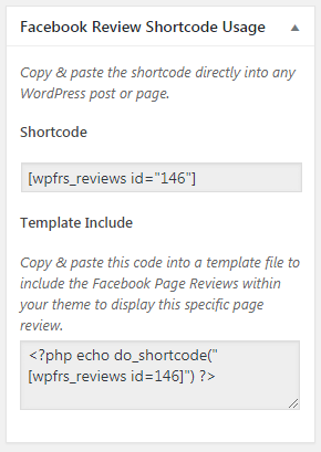 How to Display Facebook Page Reviews on your WordPress Website? (Step by Step Guide) shortcode usage - How to Display Facebook Page Reviews on your WordPress Website? (Step by Step Guide)