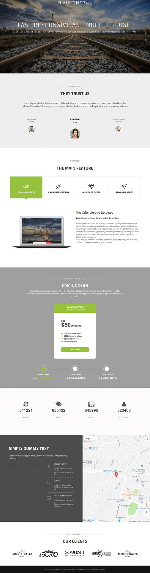 10+ Best Premium Landing Page WordPress Themes the launcher pro premium wordpress landing page themes - 10+ Best Premium Landing Page WordPress Themes