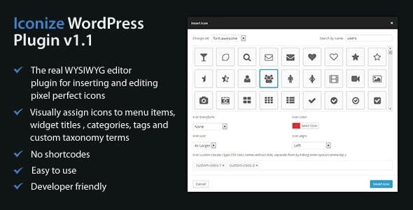 Top 3 WordPress Custom Menu Icons Plugins (Features Compared) iconize - Top 3 WordPress Custom Menu Icons Plugins (Features Compared)