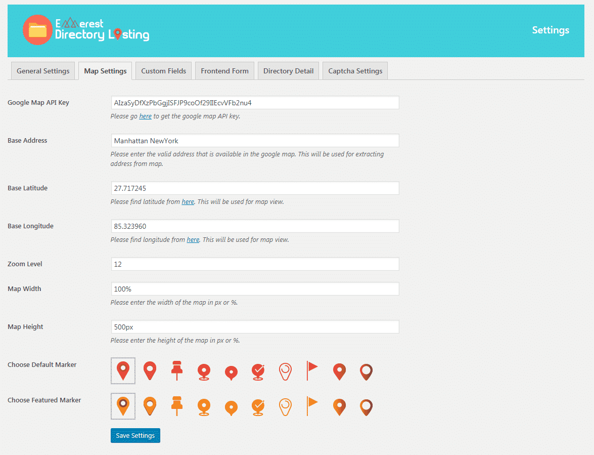 How to create Business Directories in your WordPress Website? (Step by Step Guide) map settings - How to create Business Directories in your WordPress Website? (Step by Step Guide)