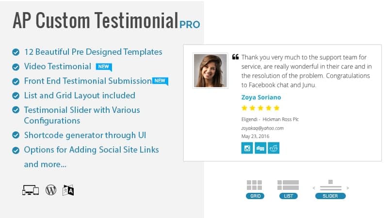 How to display attractive testimonial sliders on WordPress website? (Step by Step Guide) ap custom testimonial pro - How to display attractive testimonial sliders on WordPress website? (Step by Step Guide)