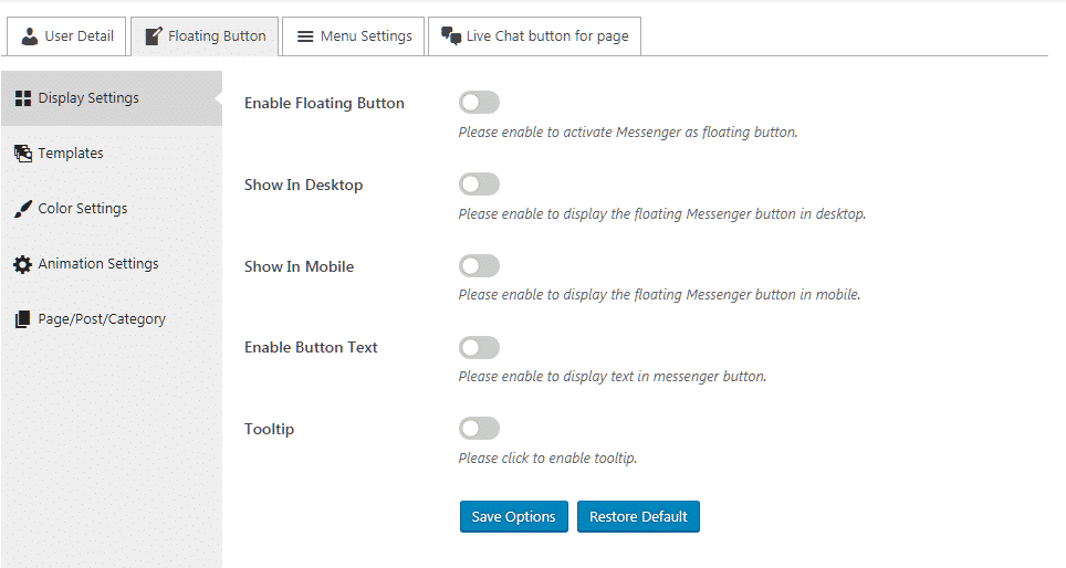 How to add Viber/Messenger/Whatsapp/Skype Contact Button on WordPress website? (Step by Step Guide) display settings - How to add Viber/Messenger/Whatsapp/Skype Contact Button on WordPress website? (Step by Step Guide)