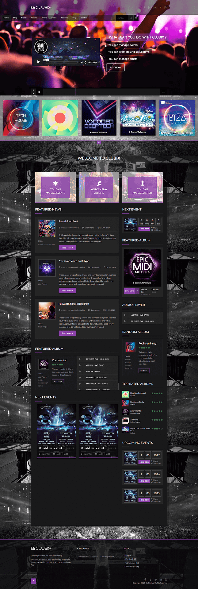 10+ Best Premium Event WordPress Themes and Templates clubix best premium event wordpress theme - 10+ Best Premium Event WordPress Themes and Templates