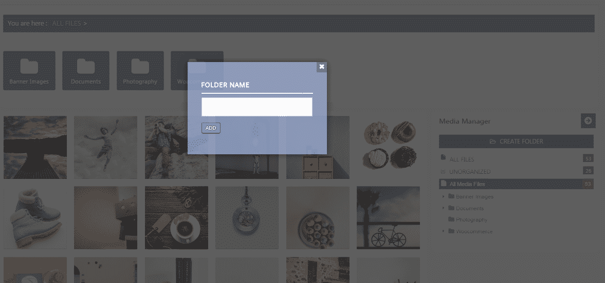 How to manage your WordPress media using WP Media Manager? (Step by Step Guide) create new folder 1024x480 - How to manage your WordPress media using WP Media Manager? (Step by Step Guide)
