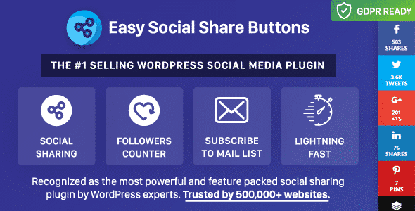 5+ Best WordPress Social Media Share/Counter Plugins (Premium Collection) easy social share buttons - 5+ Best WordPress Social Media Share/Counter Plugins (Premium Collection)