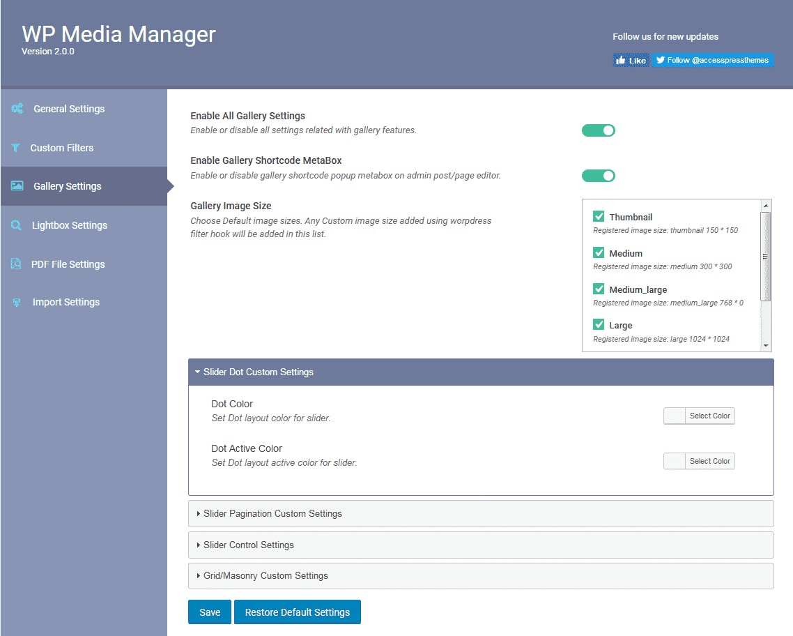 How to manage your WordPress media using WP Media Manager? (Step by Step Guide) gallery settings - How to manage your WordPress media using WP Media Manager? (Step by Step Guide)
