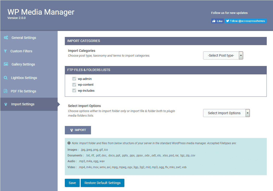 How to manage your WordPress media using WP Media Manager? (Step by Step Guide) import settings 1024x717 - How to manage your WordPress media using WP Media Manager? (Step by Step Guide)