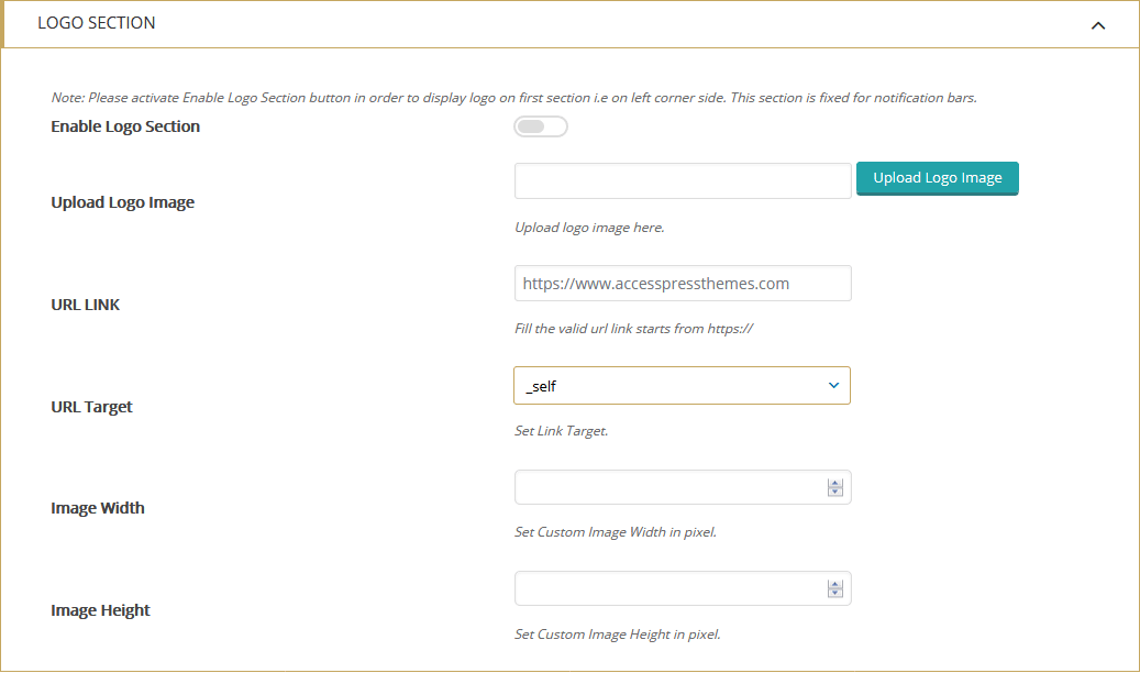 How to add notification bar on your WordPress website? (Step by Step Guide) logo section 1024x604 - How to add notification bar on your WordPress website? (Step by Step Guide)
