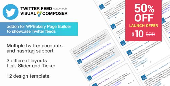 How to Showcase Twitter Feed for your WP Bakery powered WordPress website? twitter feed for visual composer - How to Showcase Twitter Feed for your WP Bakery powered WordPress website?