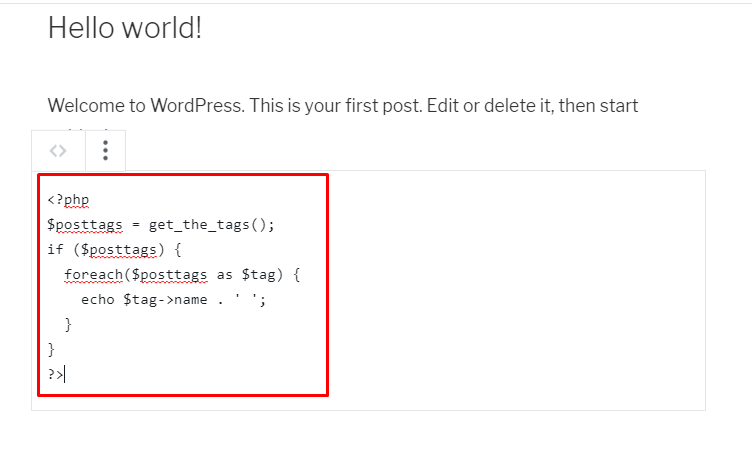 How to display code on your WordPress site? Adding a code in WordPress blog posts 1 - How to display code on your WordPress site?