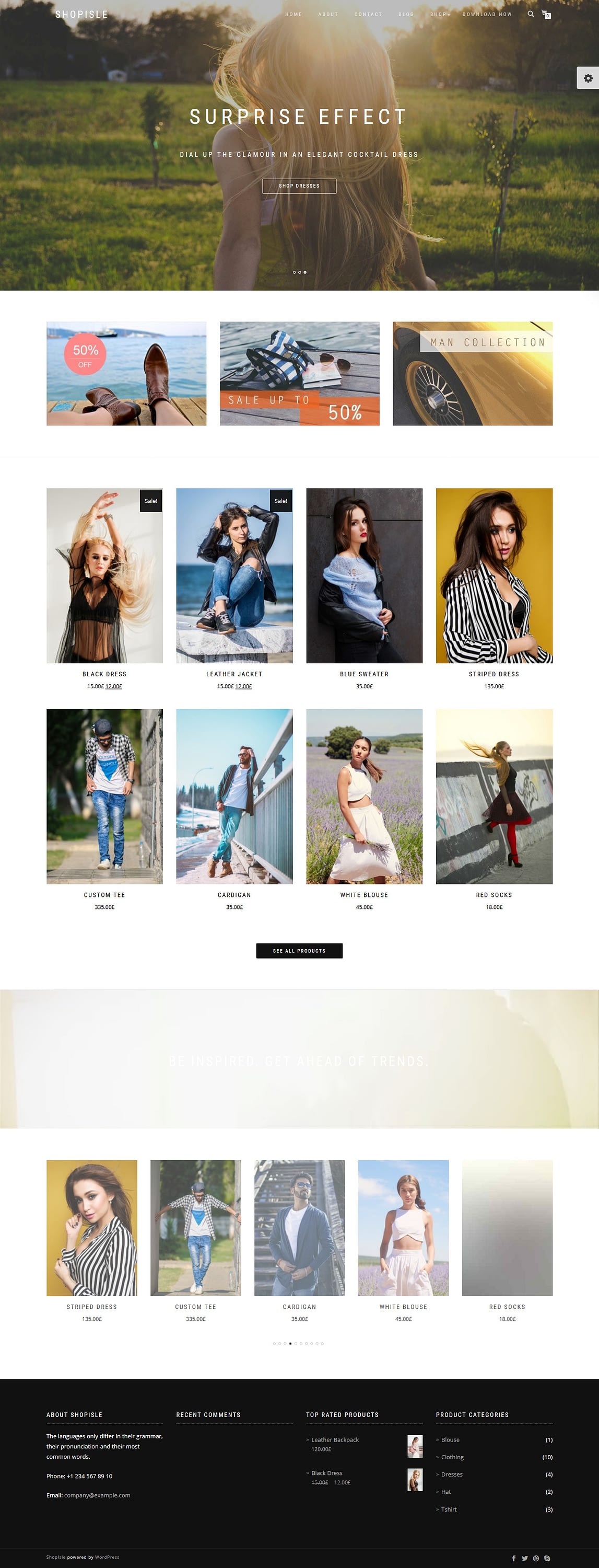 10+ Best Free FullScreen WordPress Themes shopisle best free fullscreen wordpress theme 1 - 10+ Best Free FullScreen WordPress Themes
