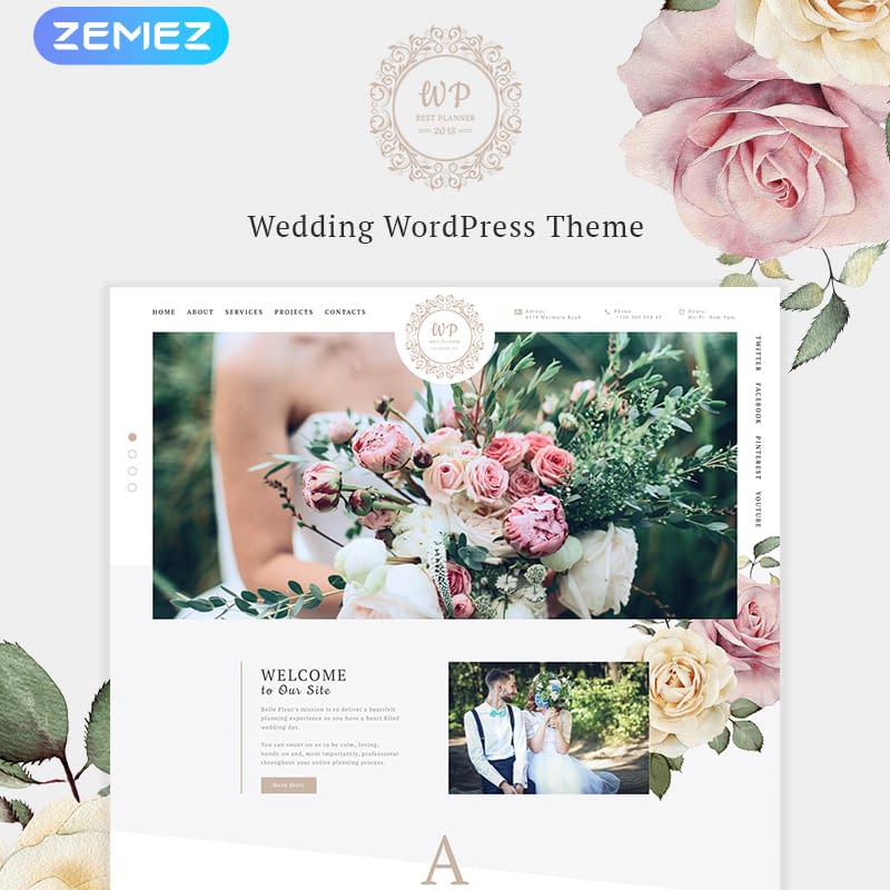 15 Best WordPress Feminine Blog Themes Belle Fleur - WordPress feminine blog theme