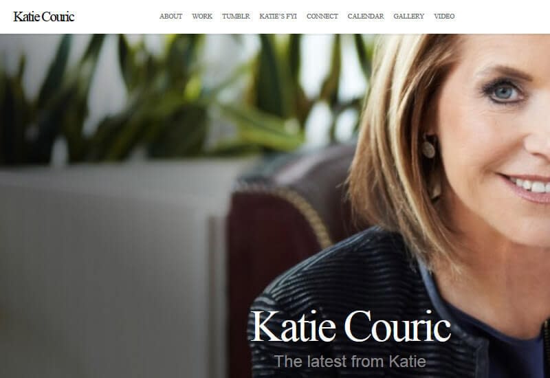 47 Famous Websites Using WordPress As Their CMS Katie-Couric