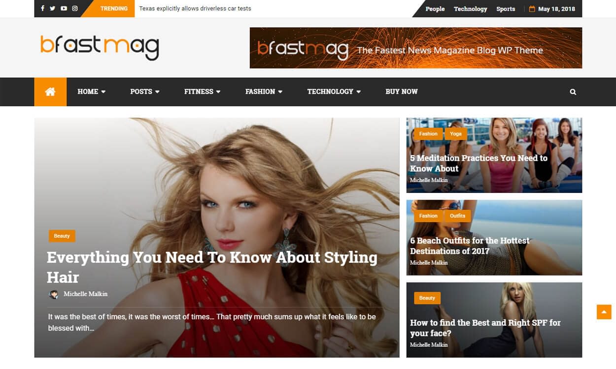 12+ Best Free Adsense WordPress Themes 2020(Google Adsense Optimized) bFastMag - Best Free Adsense WordPress Themes