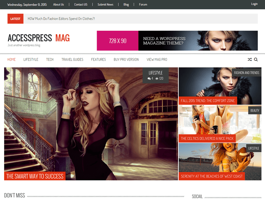 25+ Best Free Responsive Magazine WordPress Themes 2020 accesspress mag