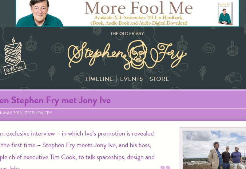 47 Famous Websites Using WordPress As Their CMS Stephen-Fry