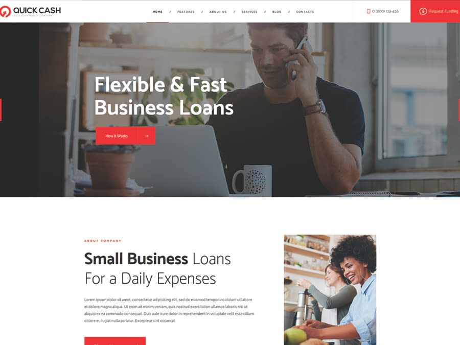 Switching to the Leading WP Editor with 20 Gutenberg Compatible WordPress Themes Quick Cash Loan Company & Finance Advisor WordPress Theme