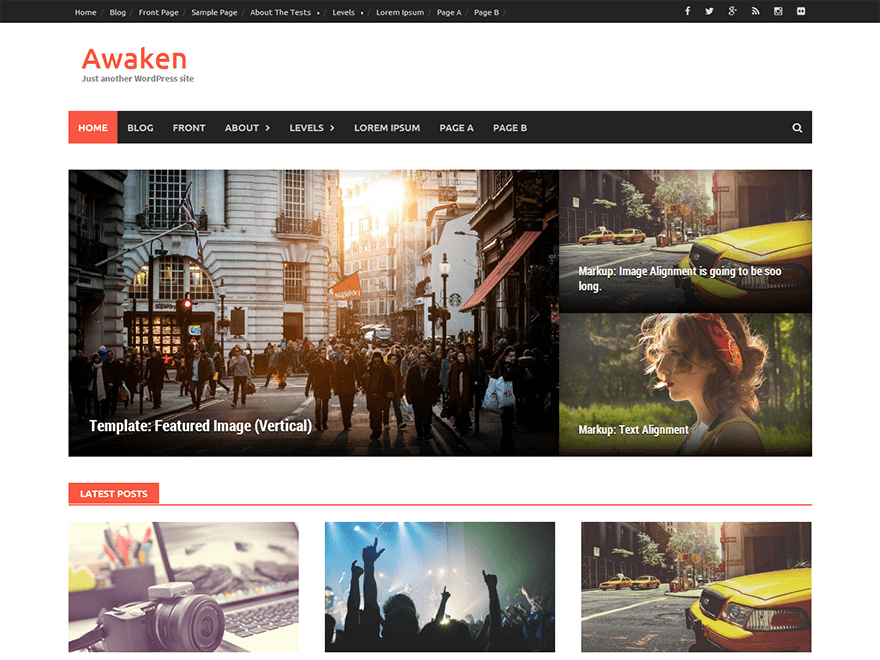 25+ Best Free Responsive Magazine WordPress Themes 2020 awaken
