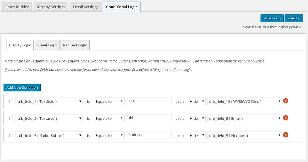 How to create WordPress form using Ultimate Form Builder plugin? (Step by Step Guide) Ultimate Form Builder Pro: Conditional Logic