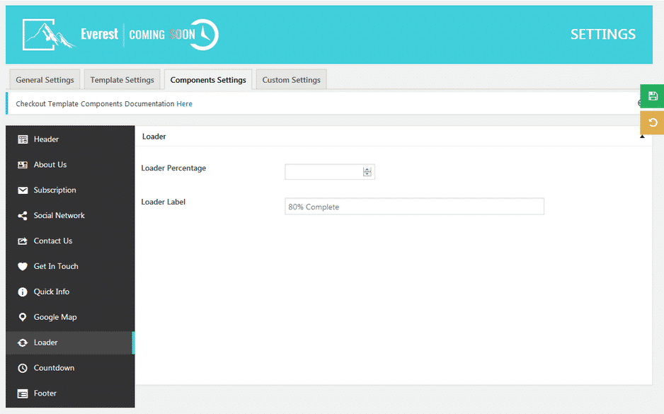 How to create an attractive Coming Soon or Under Construction page for your WordPress website? (Step by Step Guide) Everest Coming Soon: Loader