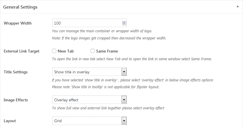 How to showcase your client’s logo elegantly on WordPress? (Step by Step Guide) Smart Logo Showcase: General Settings