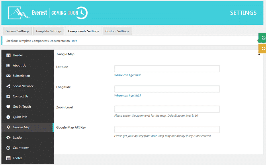 How to create an attractive Coming Soon or Under Construction page for your WordPress website? (Step by Step Guide) Everest Coming Soon: Google Map