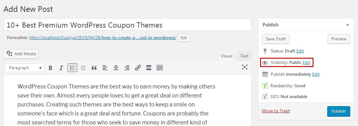 How to Create a Private Post in WordPress? Create a Private Post in WordPress.