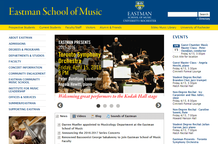 Everything you need to know about WordPress Multisite Eastman-School-of-Music-wp-multisite