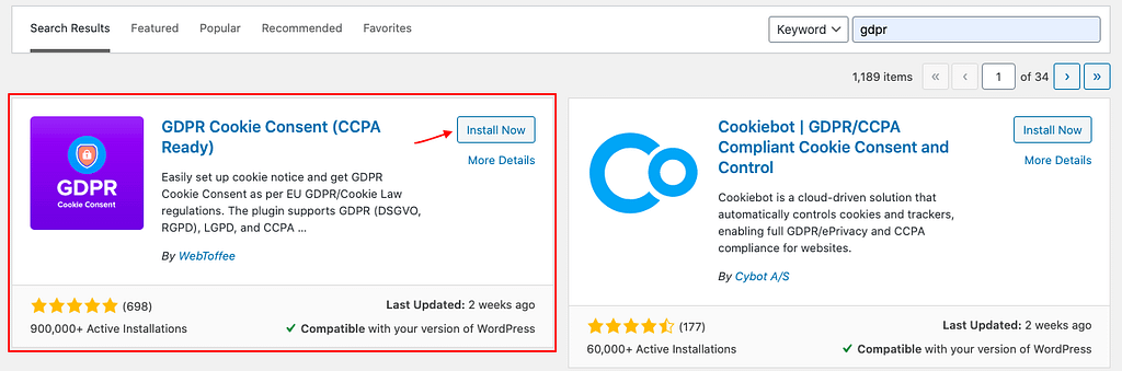 GDPR Cookie Consent WordPress Plugin Review GDPR Cookie Consent Free Plugin