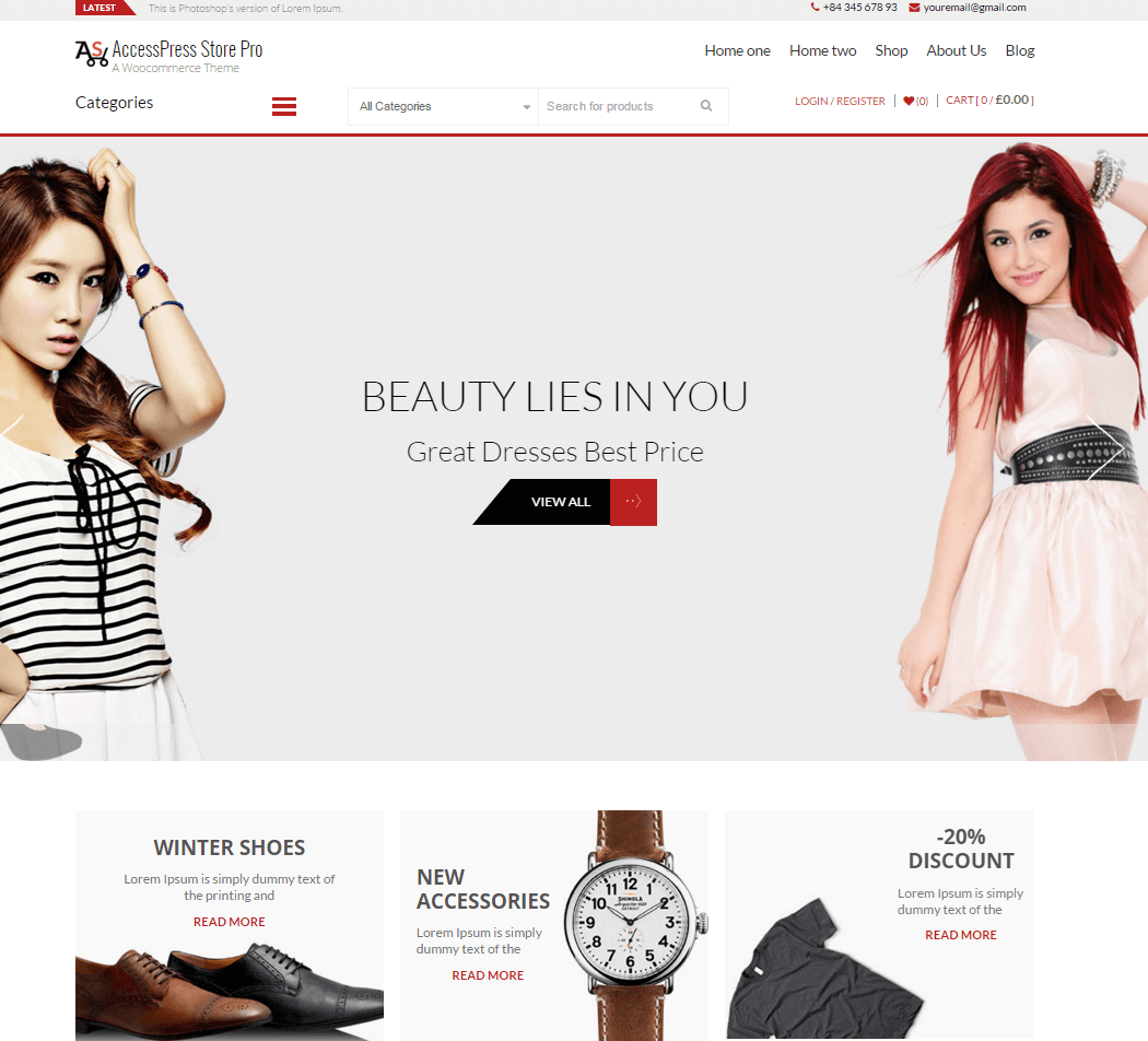 AccessPress Store Pro: Perfect WooCommerce WP Theme AccessPress Store Pro -Perfect WooCommerce WordPress Theme