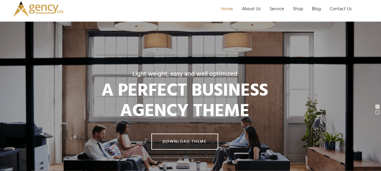 21+ Best Free WordPress Themes (July 2018 Releases: Hotel, Business, Lawyer, Blog, Magazine, Education, Photography and more...) Agency Lite - Free WordPress Business Theme