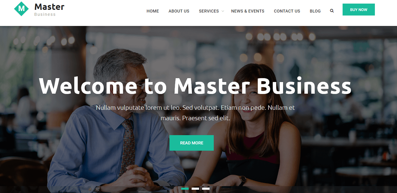 21+ Best Free WordPress Themes (July 2018 Releases: Hotel, Business, Lawyer, Blog, Magazine, Education, Photography and more...) Master Business - Free WordPress Business Theme
