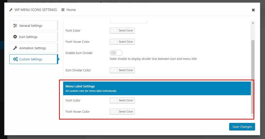 How to Add Custom Icons in your WordPress Menu? (Step by Step Guide) WP Menu Icons – Custom Menu Label Styling Settings