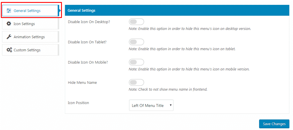 How to Add Custom Icons in your WordPress Menu? (Step by Step Guide) WP Menu Icons – General Settings