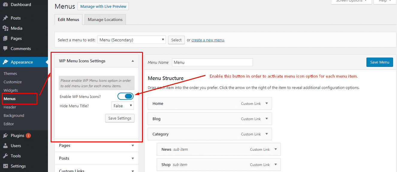 How to Add Custom Icons in your WordPress Menu? (Step by Step Guide) WP Menu Icons – Enable WP Menu Icons
