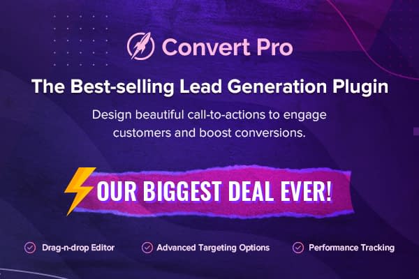 50+ Crazy Black Friday and Cyber Monday WordPress Deals 2020 Convert Pro - Black Friday & Cyber Monday Deal